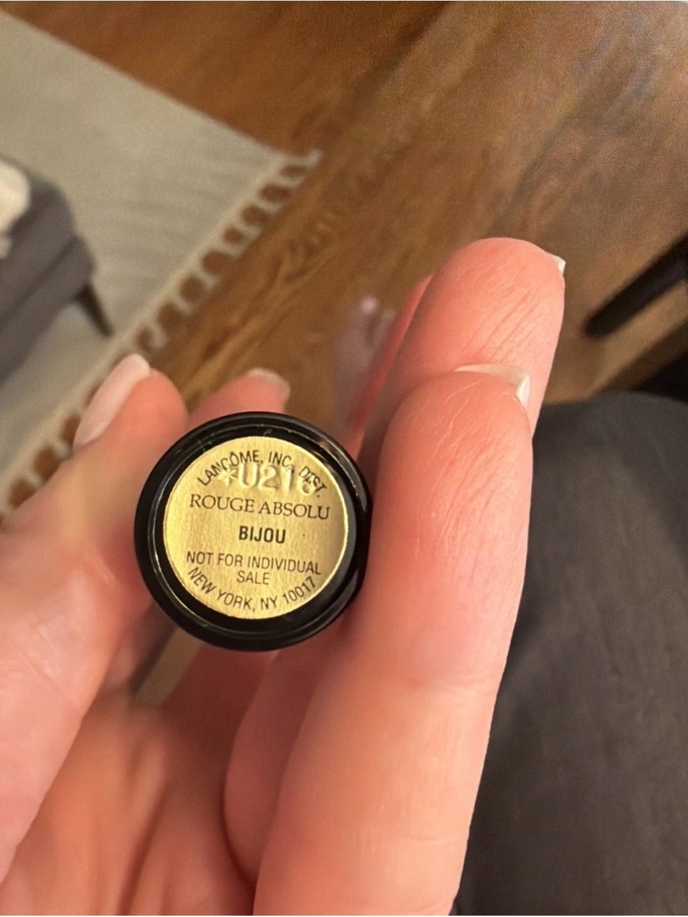 Lancome Rouge Absolu Bijou Lipstick - Gold Accents